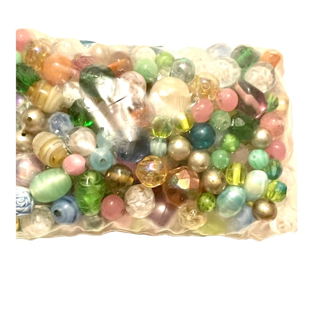 Mix of 8oz. Of Glass Beads And More